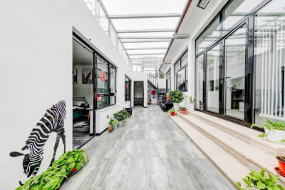 北京怀柔雁栖湖山田月舍京绣主题民宿